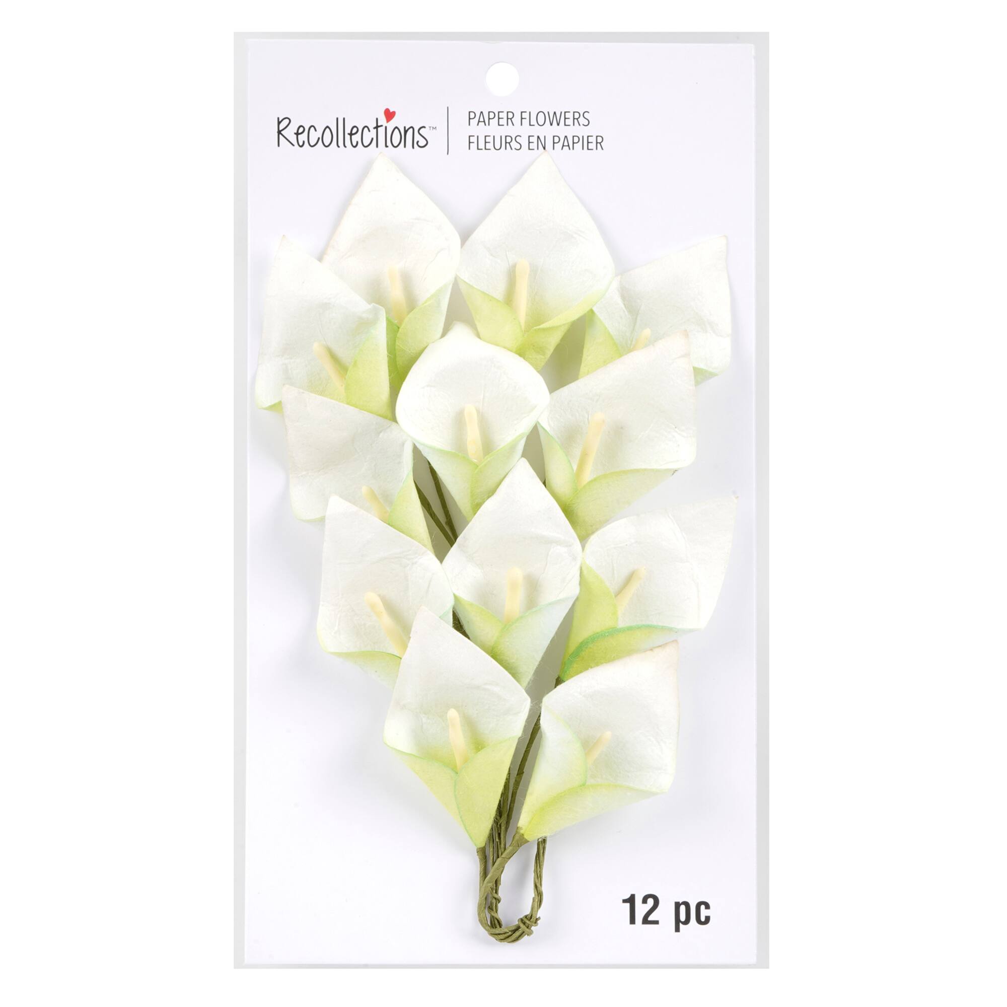 Calla Lily Paper Flowers by Recollections™, 12ct.